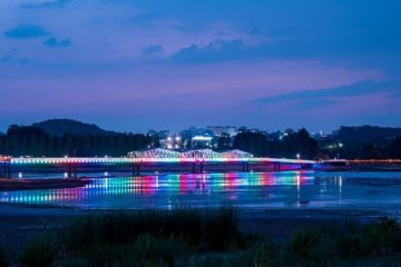 천안 성성호수공원 고보조명 꽃길 하나네트웍스 제품기사