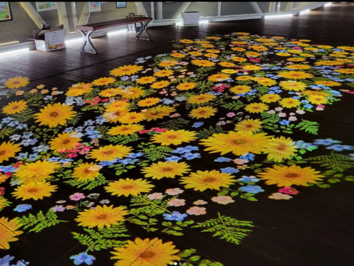 성성호수공원 꽃길 고보조명