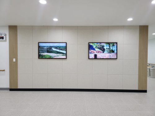 아산 이순신고등학교 블루캔버스 설치