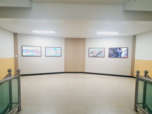 아산 온양 권곡초등학교 블루캔버스 설치