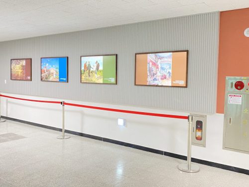 아산 한들물빛초등학교 블루캔버스 설치