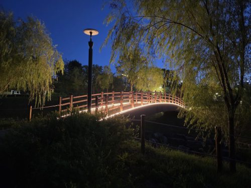 천안 삼거리공원 라인조명